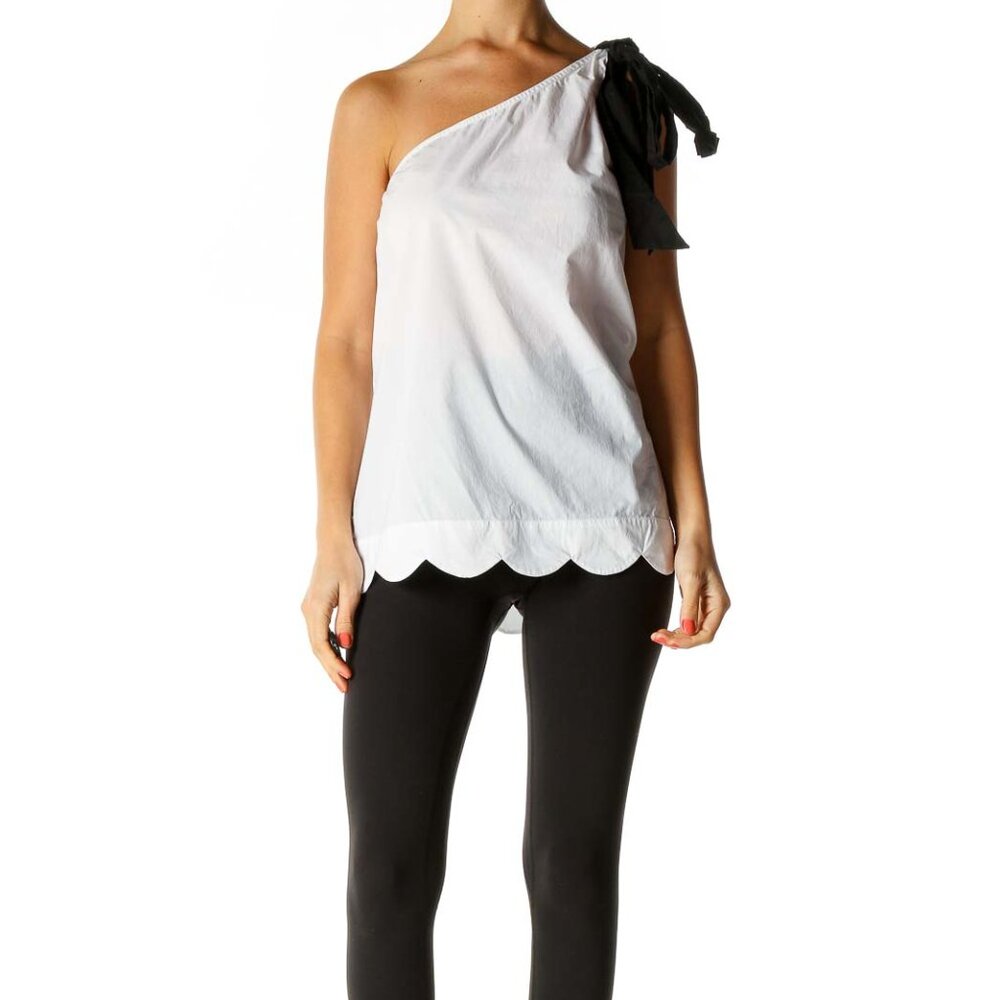 Halogen White Solid All Day Wear Blouse